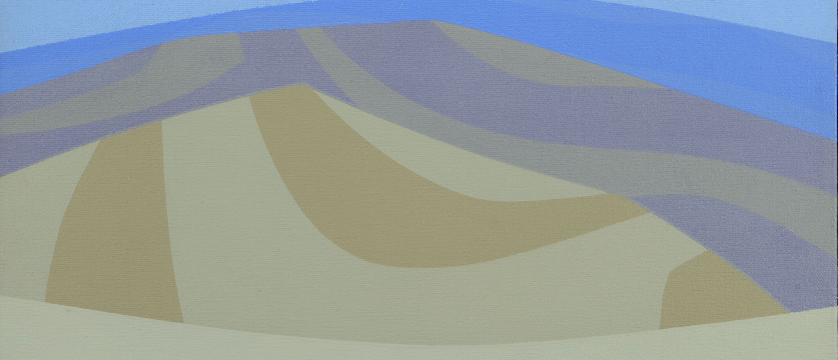blue and beige painting