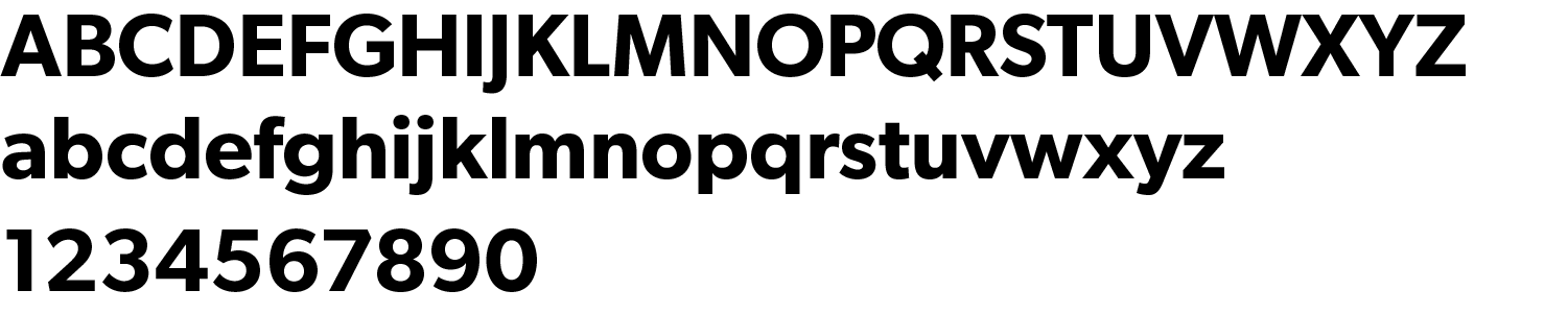 Gibson Semibold typeface
