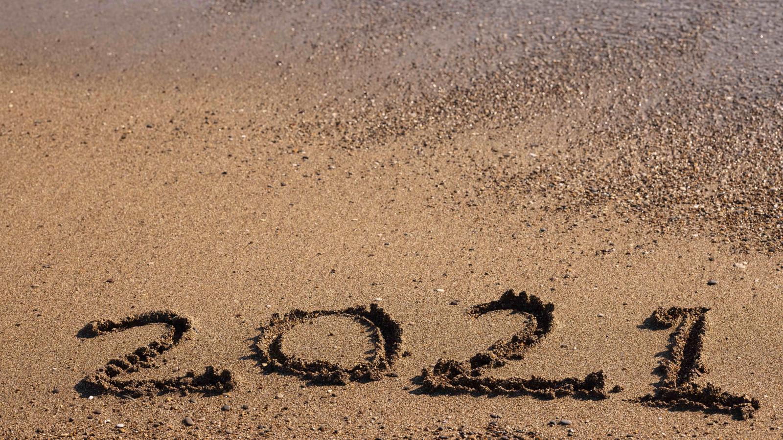 2021 written in sand