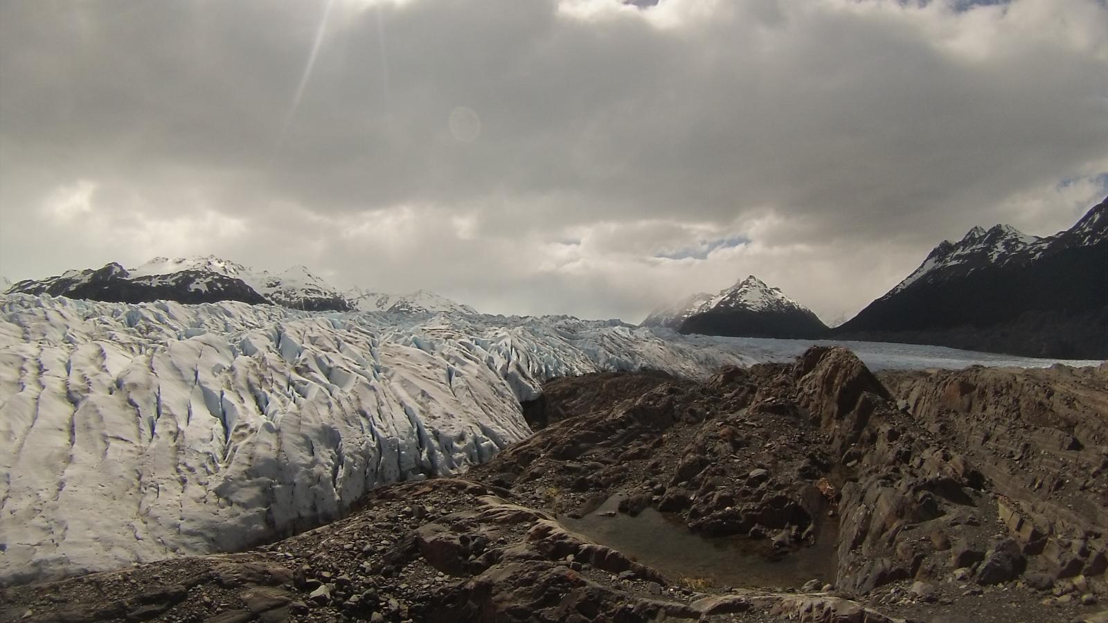 Grey Glacier in Torres Del Paine National Park in Southern Chile