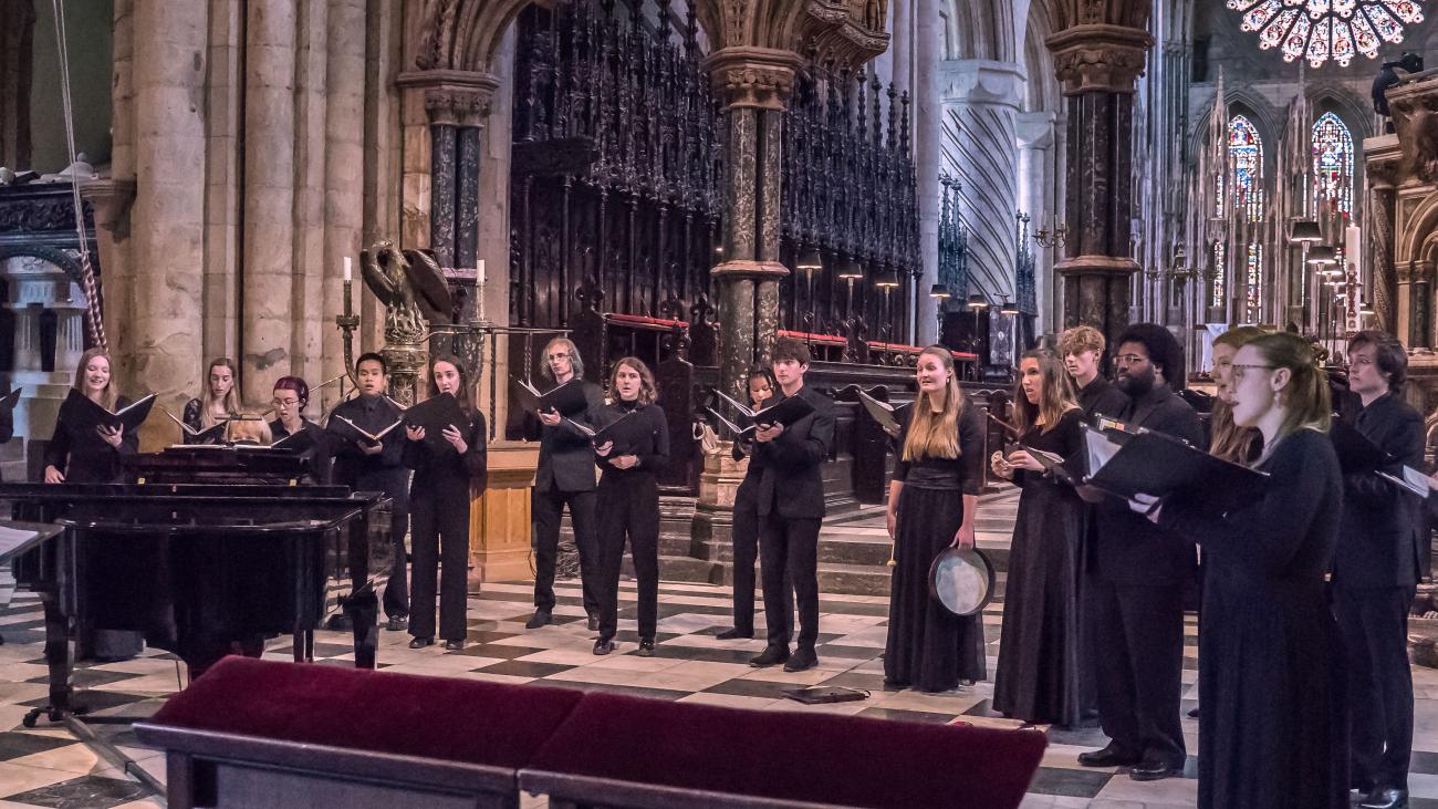 2023 Pomona College Glee Club in Durham Cathedral - England