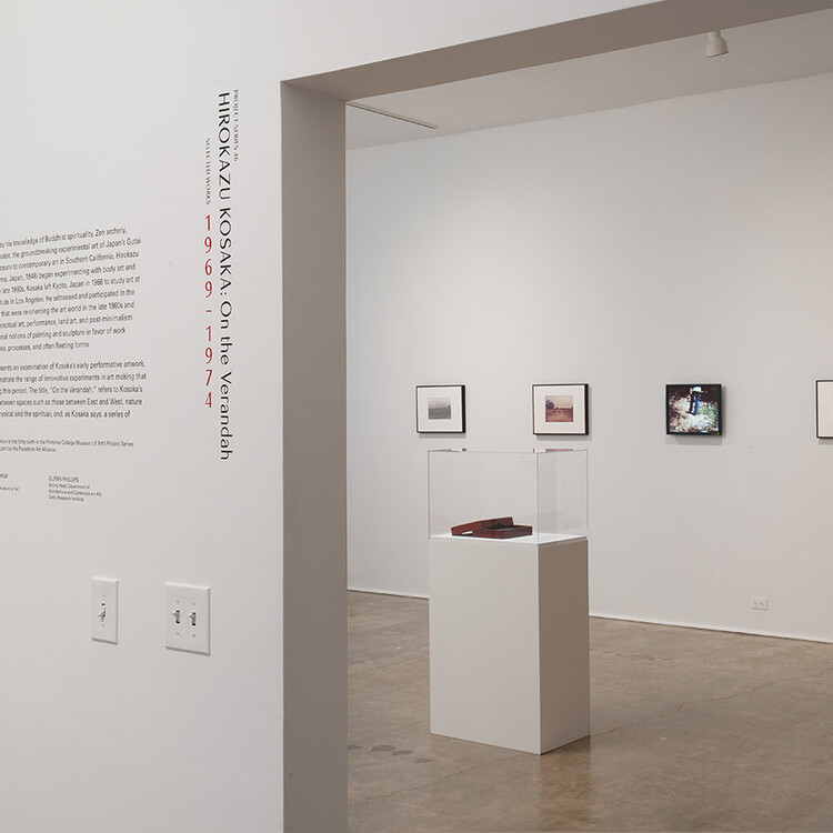 Installation View of Project Series 46: Hirokazu Kosaka: On the Verandah Selected Works 1969 - 1974 at the Pomona College Museum of Art. Photo Credit: Robert Wedemeyer. View 1.
