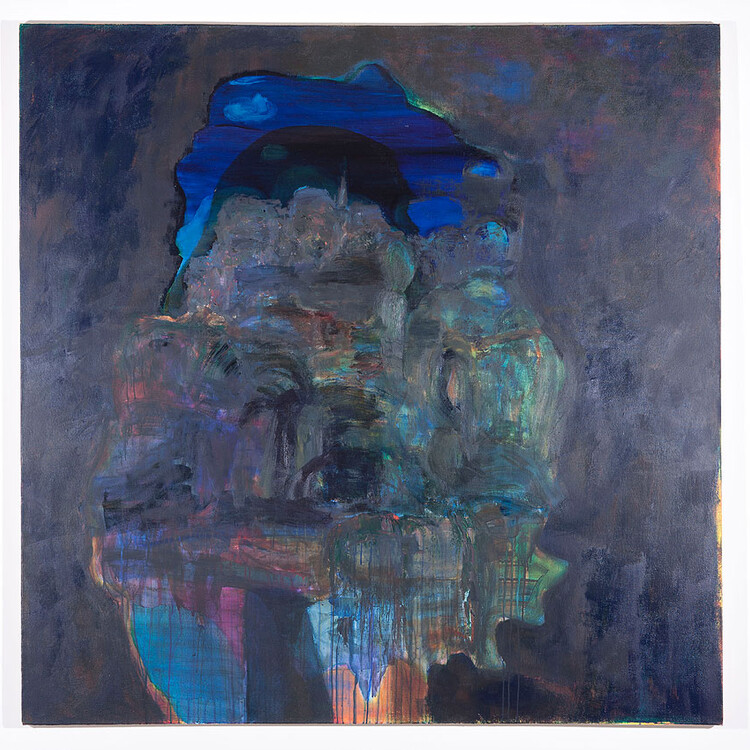 M. A. Peers Untitled (Black Mel's Hole), 2010, Oil on canvas, 72 x 72 in.