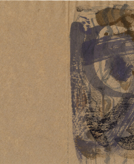 John Cage and Mountain Lake Workshop Zen Ox-Hearding Pictures: Set One, Number 7, 1988 Watercolor on paper, 9 3/4 x 10 1/4 inches Private collection, reproduced by permission of the John Cage Trust at Bard College