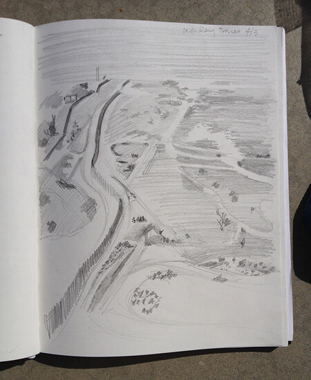 Drawing Event at the US-Mexico Border, Border Patrol-led tour