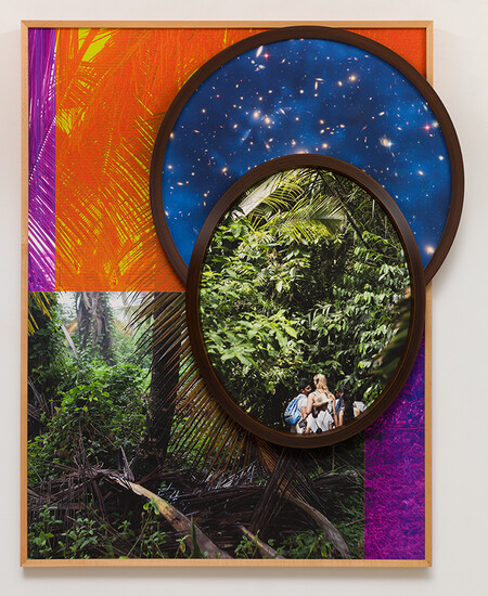 Multiple photographs in individual frames composited together