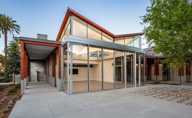 courtyard view of pavilion