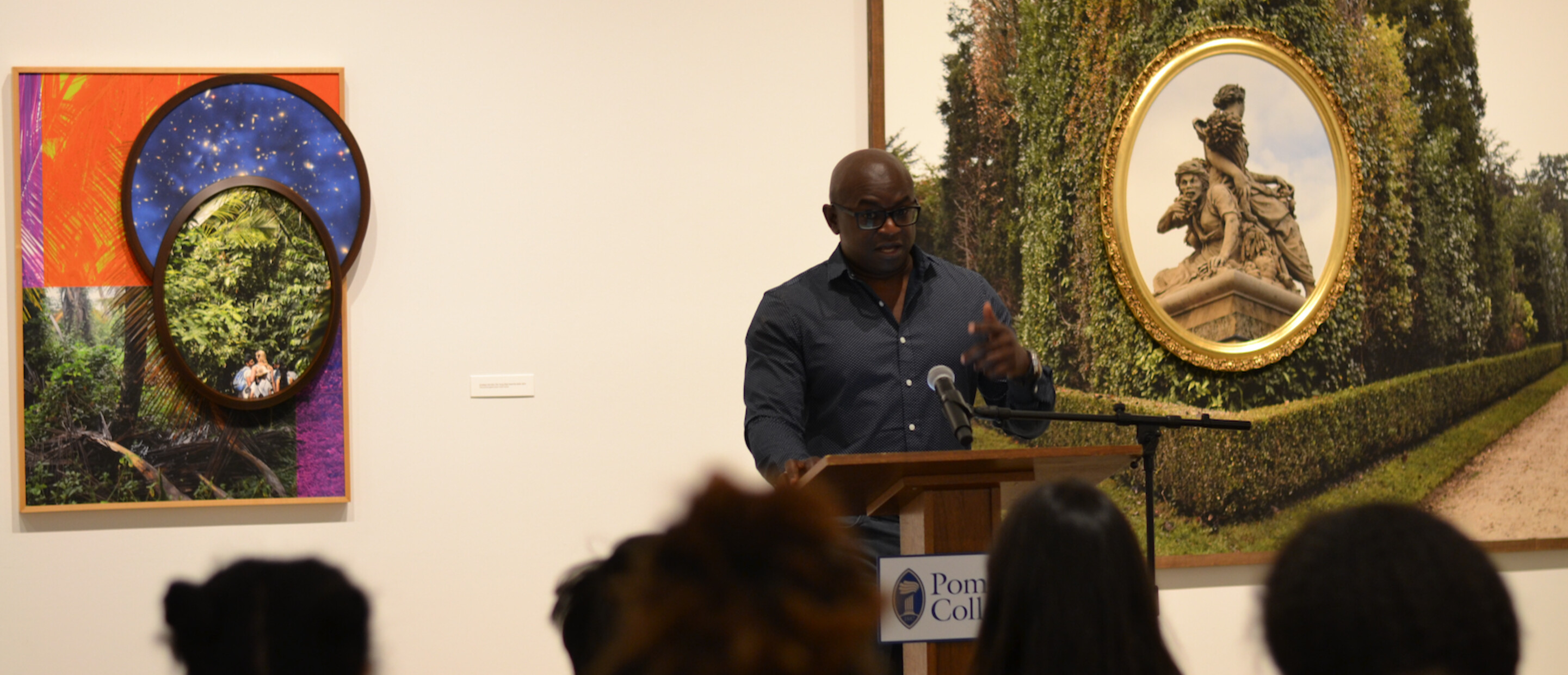 Speaker view inside the gallery