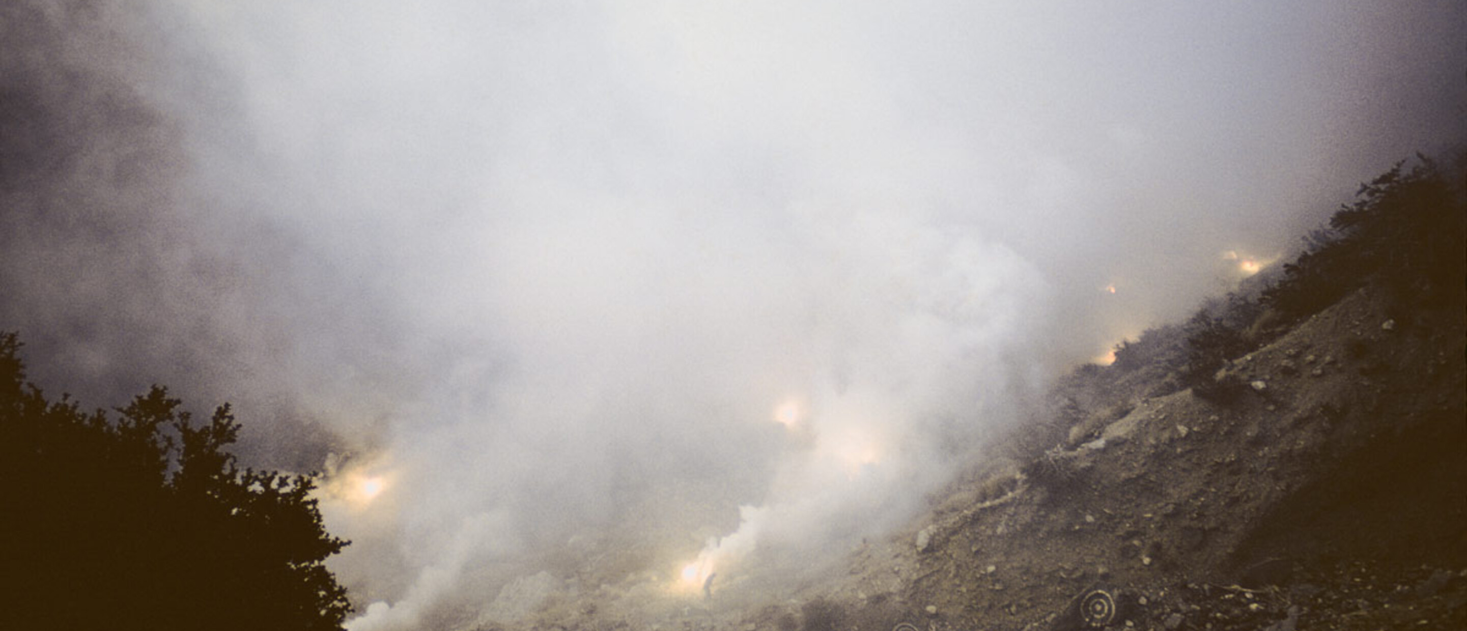 Judy Chicago, Snow Atmosphere, 1970. Performance on Mount Baldy, San Gabriel Mountains, California. Photograph courtesy of Judy Chicago.