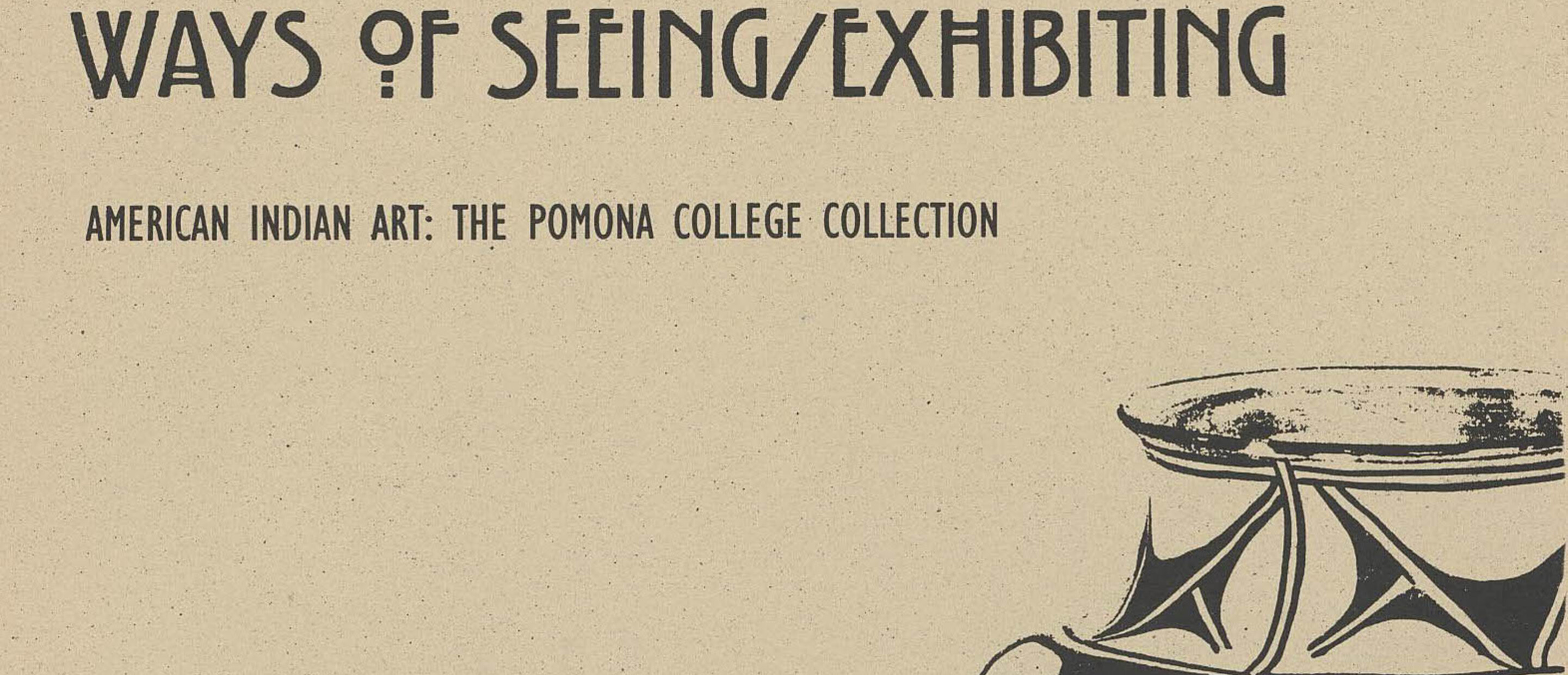 front cover of exhibition catalogue with the the title "Ways of Seeing/Exhibiting"