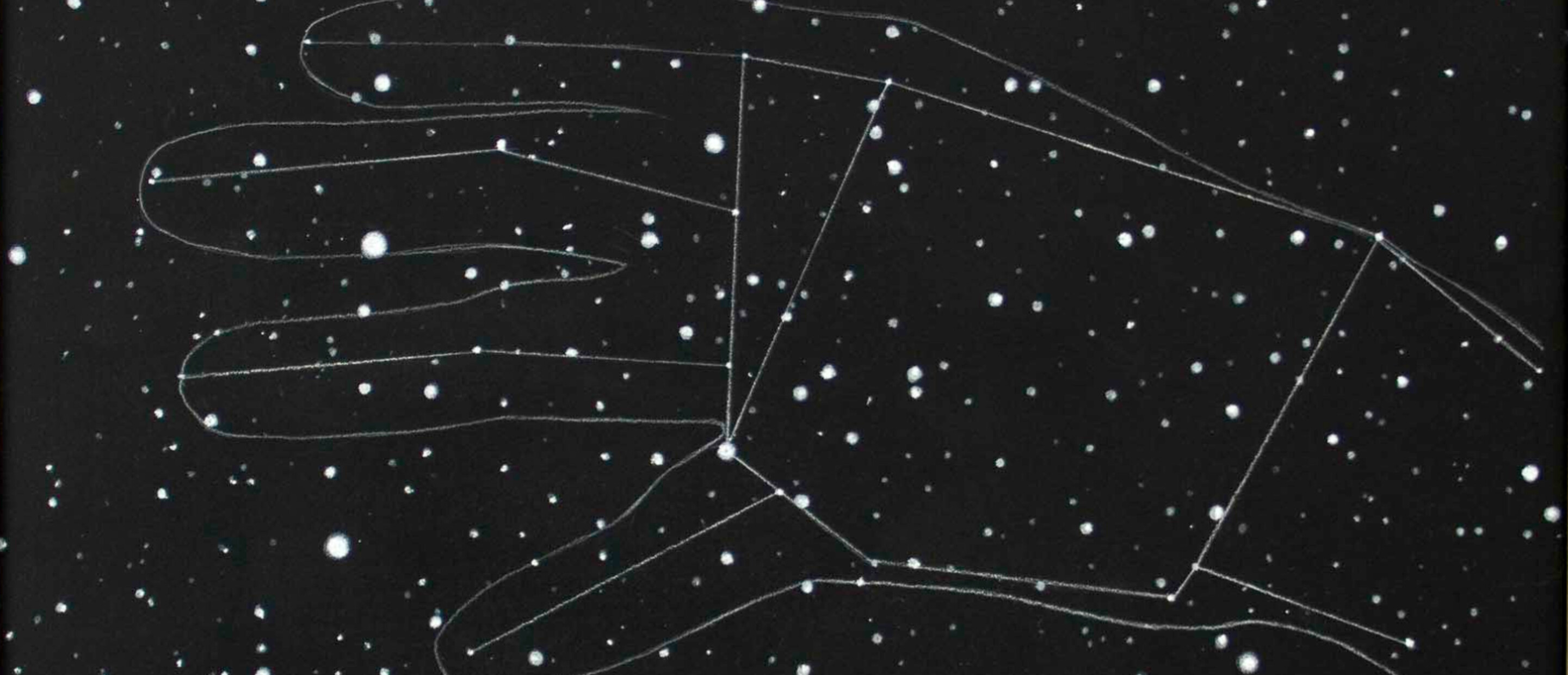 star constellation with hand