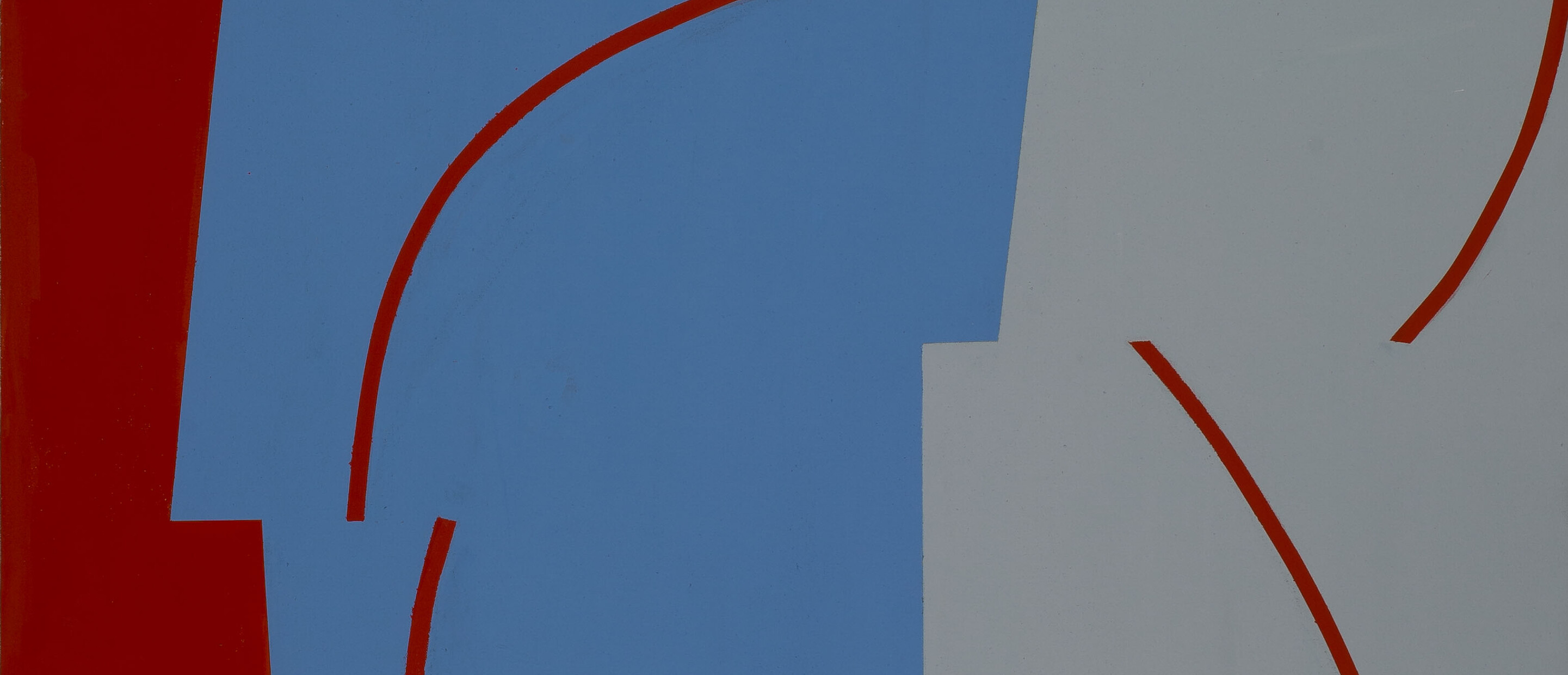 red blue and grey painting