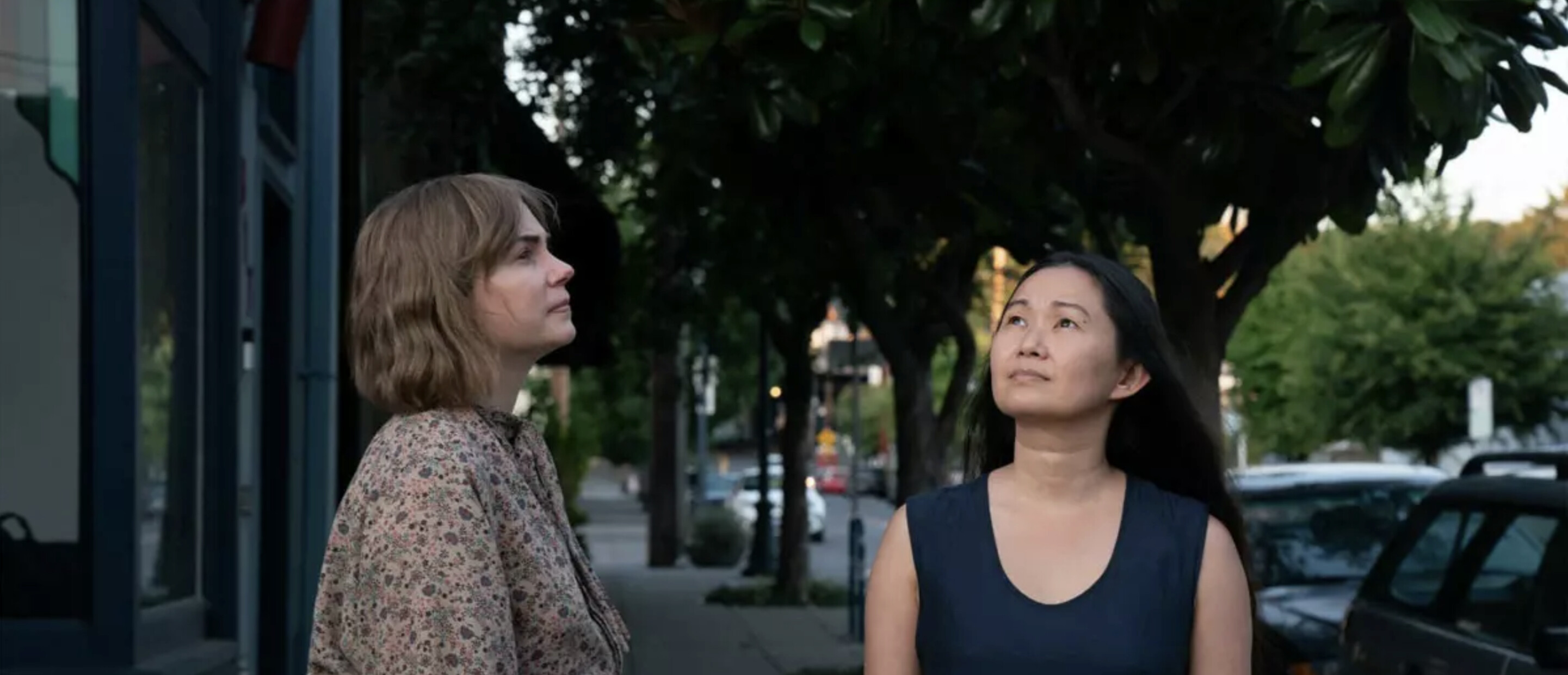 Two women on the street