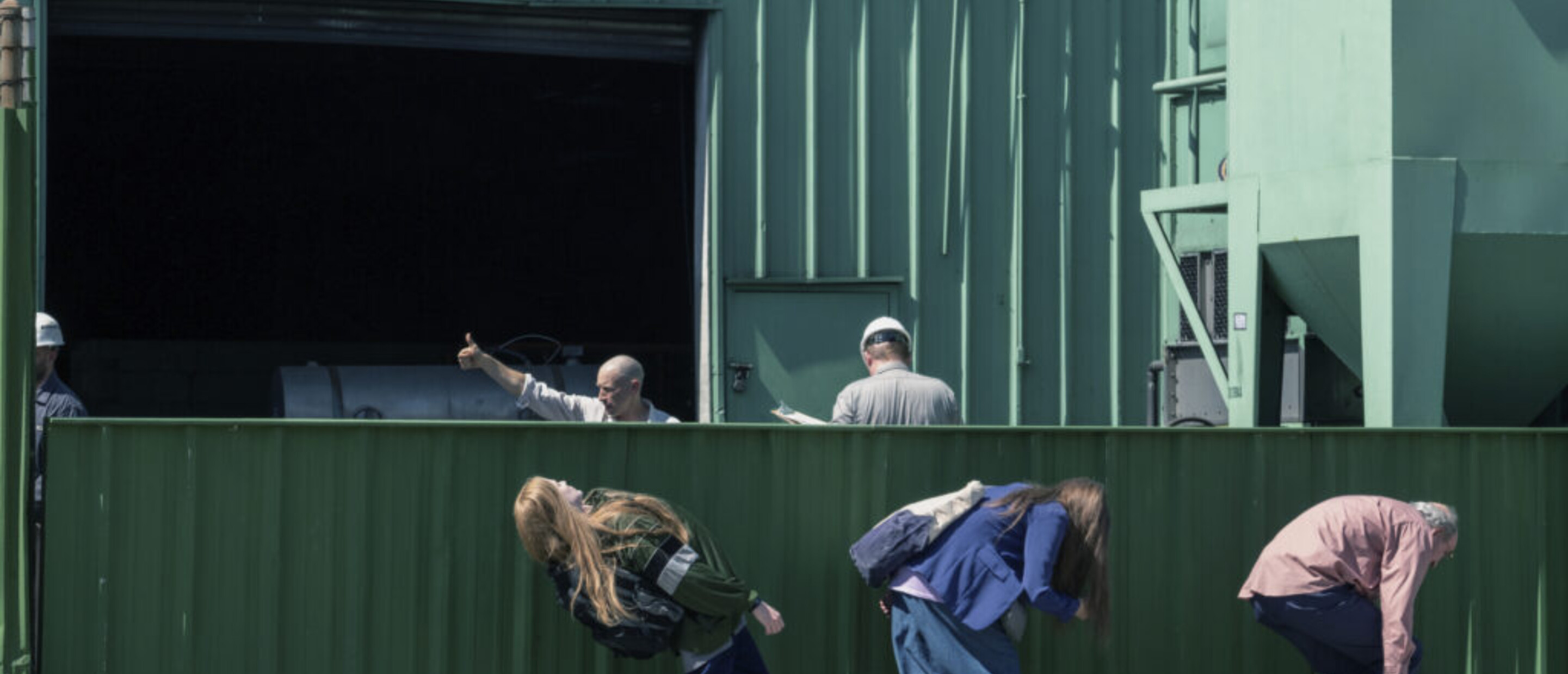 three people dancing