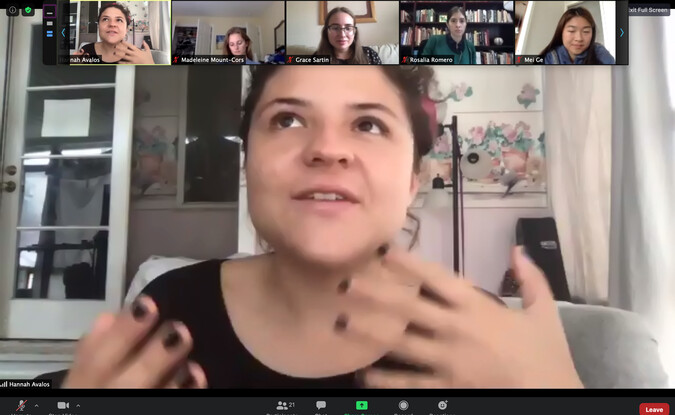 Speaker view on Zoom with multiple participants