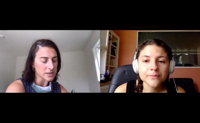 Screenshot of 2 individuals on Zoom