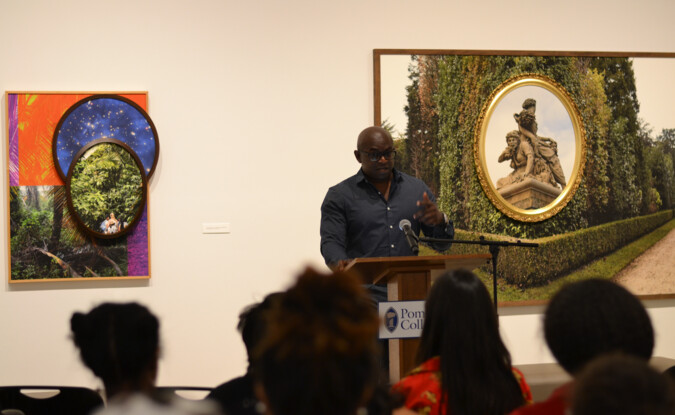 Speaker view inside the gallery