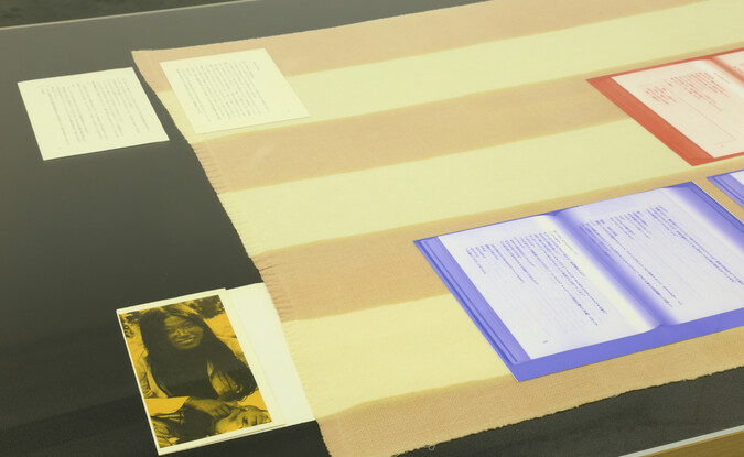 Close-up capture of photographs and other printed material on flat surface