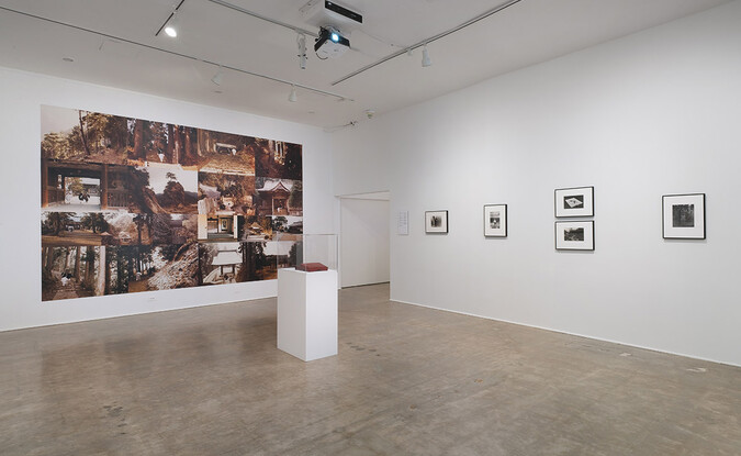 Installation View of Project Series 46: Hirokazu Kosaka: On the Verandah Selected Works 1969 - 1974 at the Pomona College Museum of Art. Photo Credit: Robert Wedemeyer. View 2.