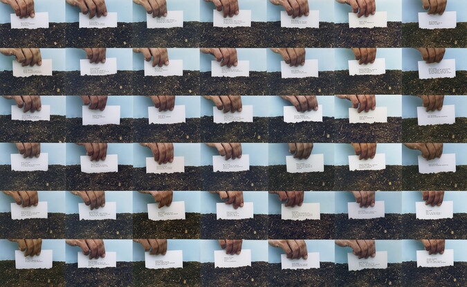 repetition of the same image creating a pattern