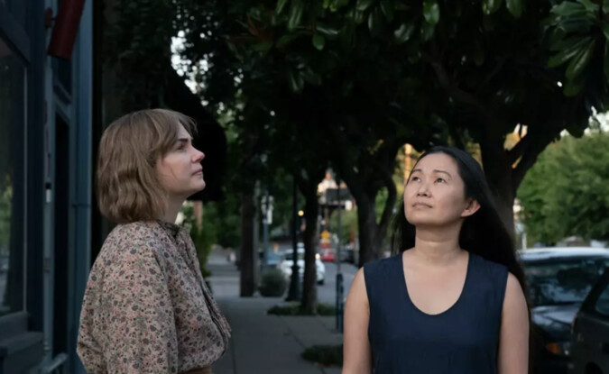 Two women on the street