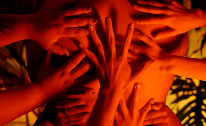 hands on body