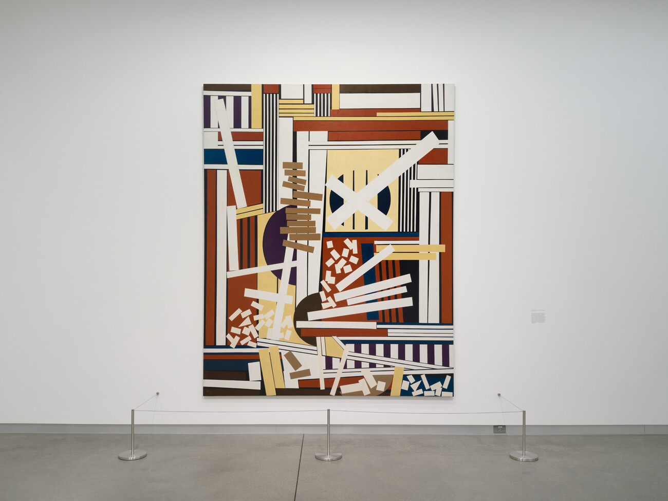 wide shot of large canvas painting