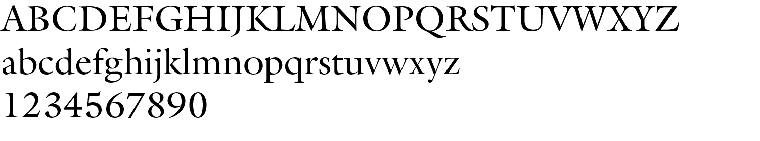 ITC Galliard Roman typeface
