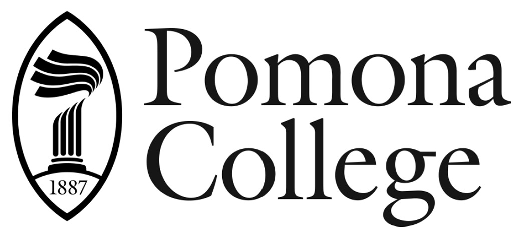 Pomona College logo - black on white background
