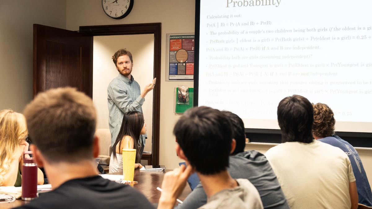 Prof. Andrew Law teaches an ID1 class.