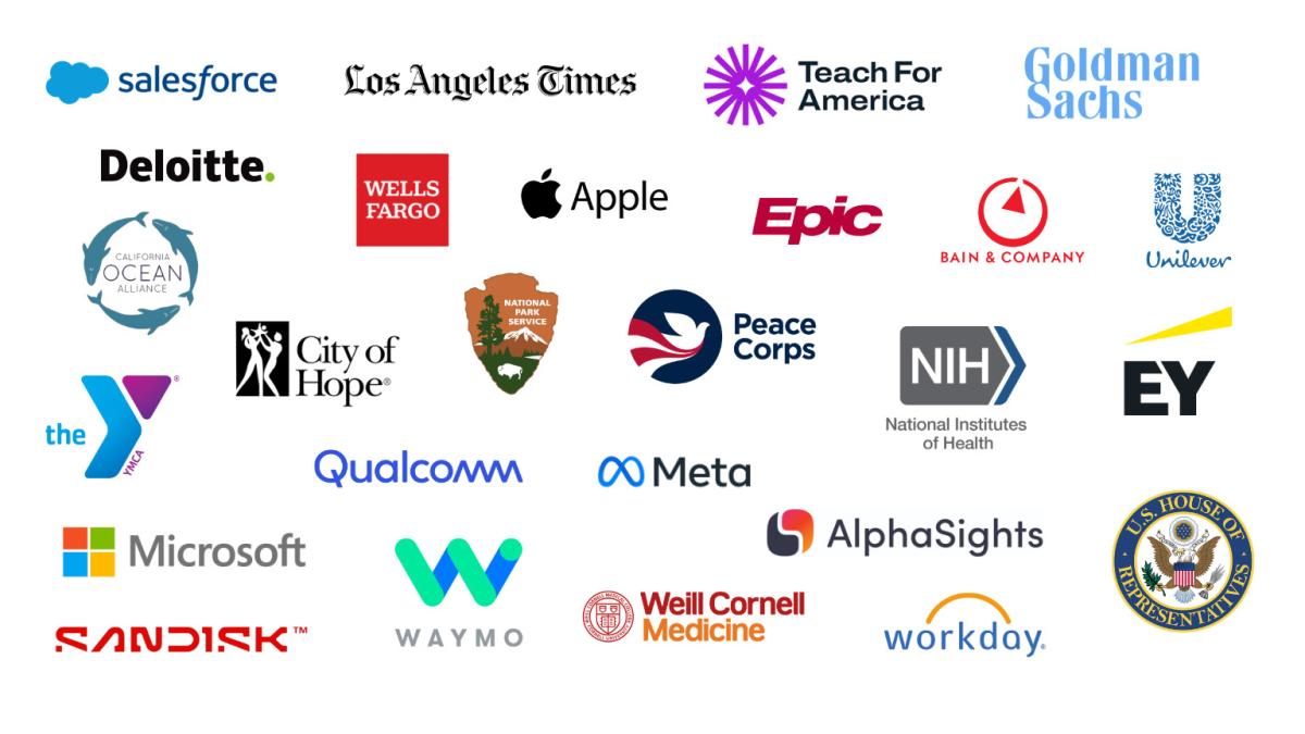 various employer logos
