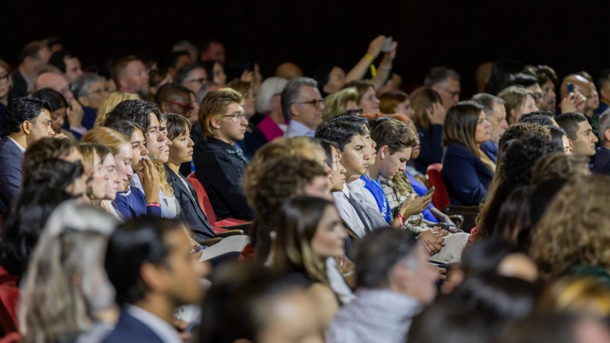 Students in the audience