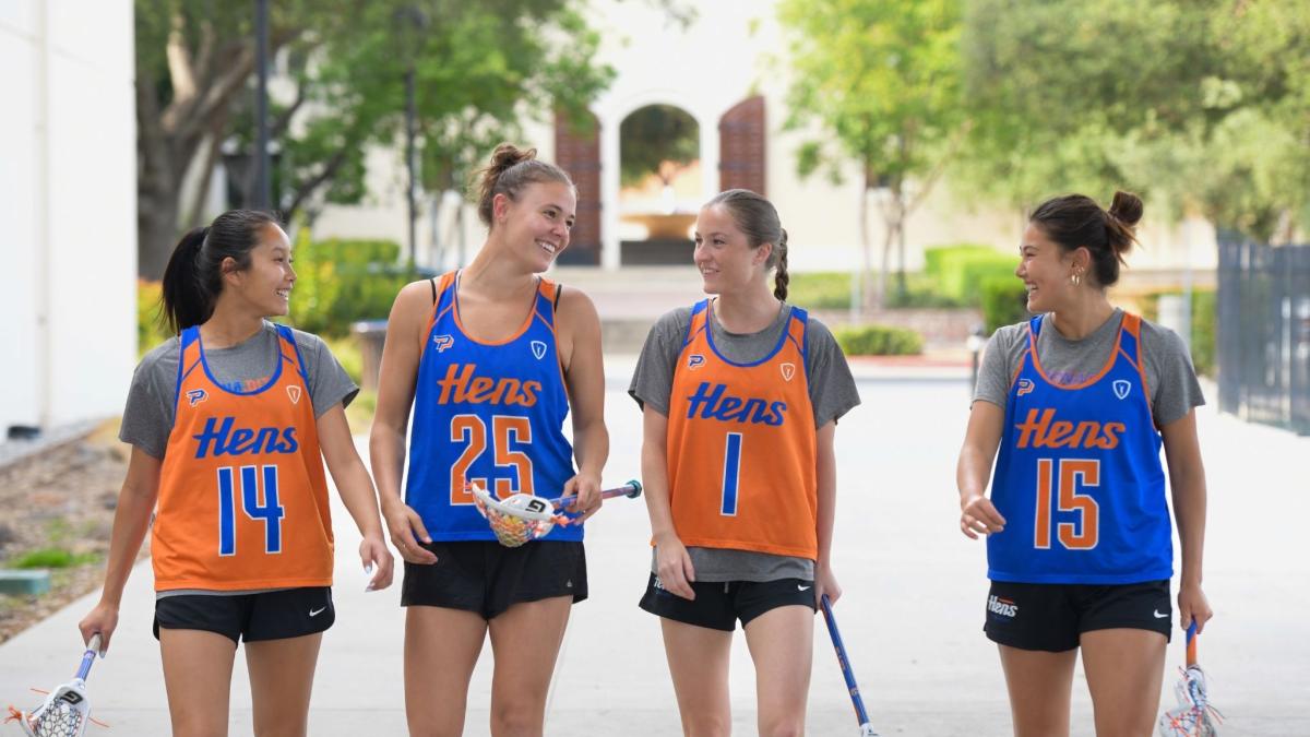 Pomona College lacrosse players