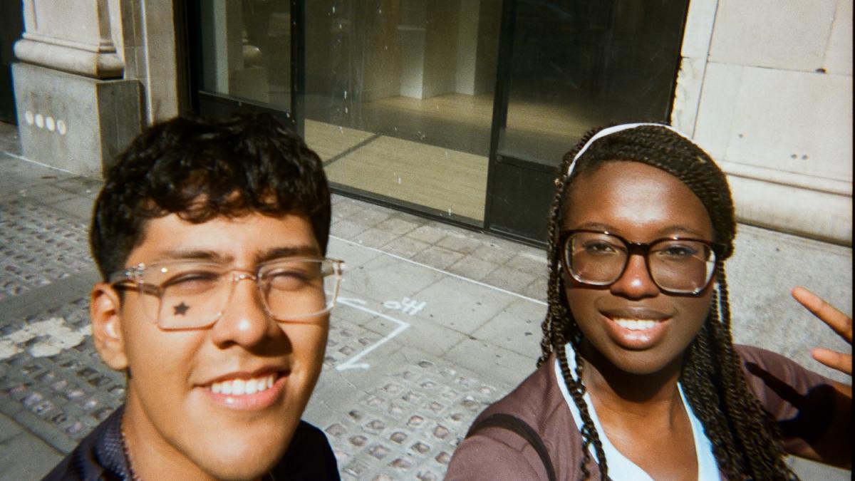 Two people in a selfie