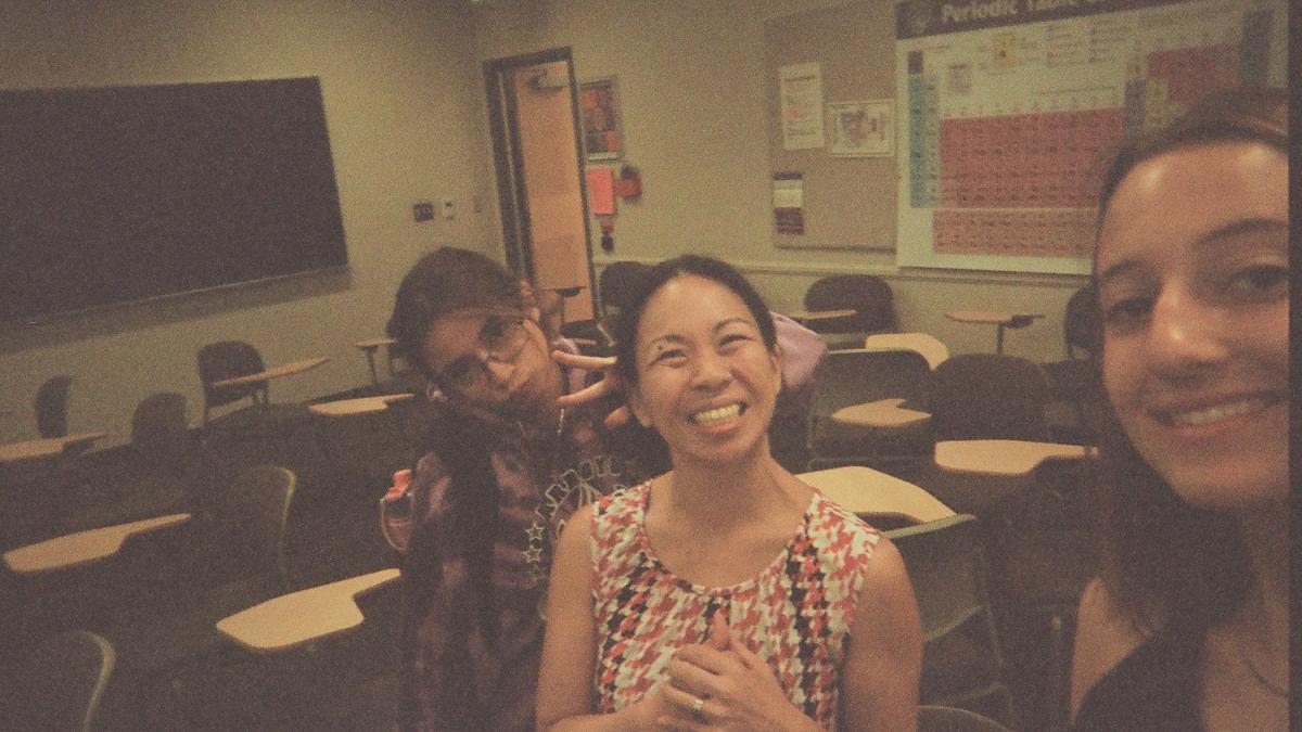 Selfie in a classroom
