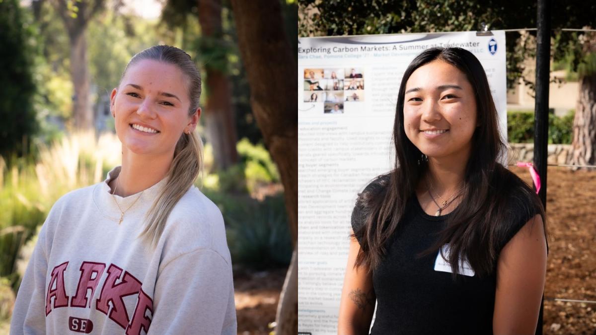 A panel of photos of two women