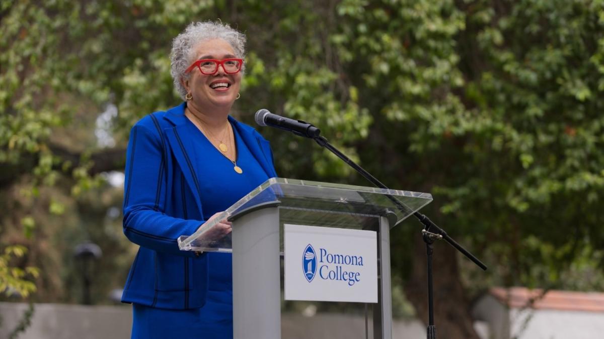 Gabi Starr provides remarks at campaign launch