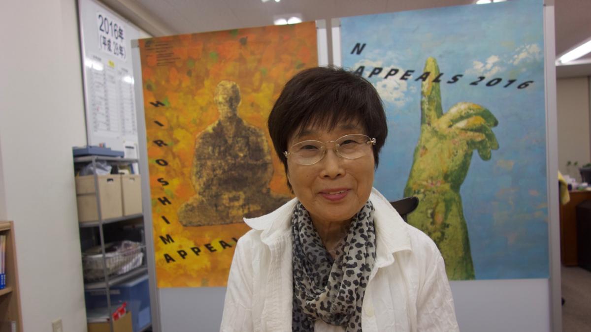Atomic bomb survivor Keiko Ogura