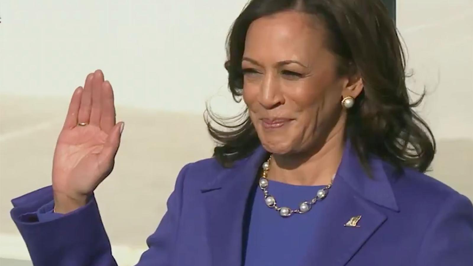 Kamala Harris takes oath as vice president