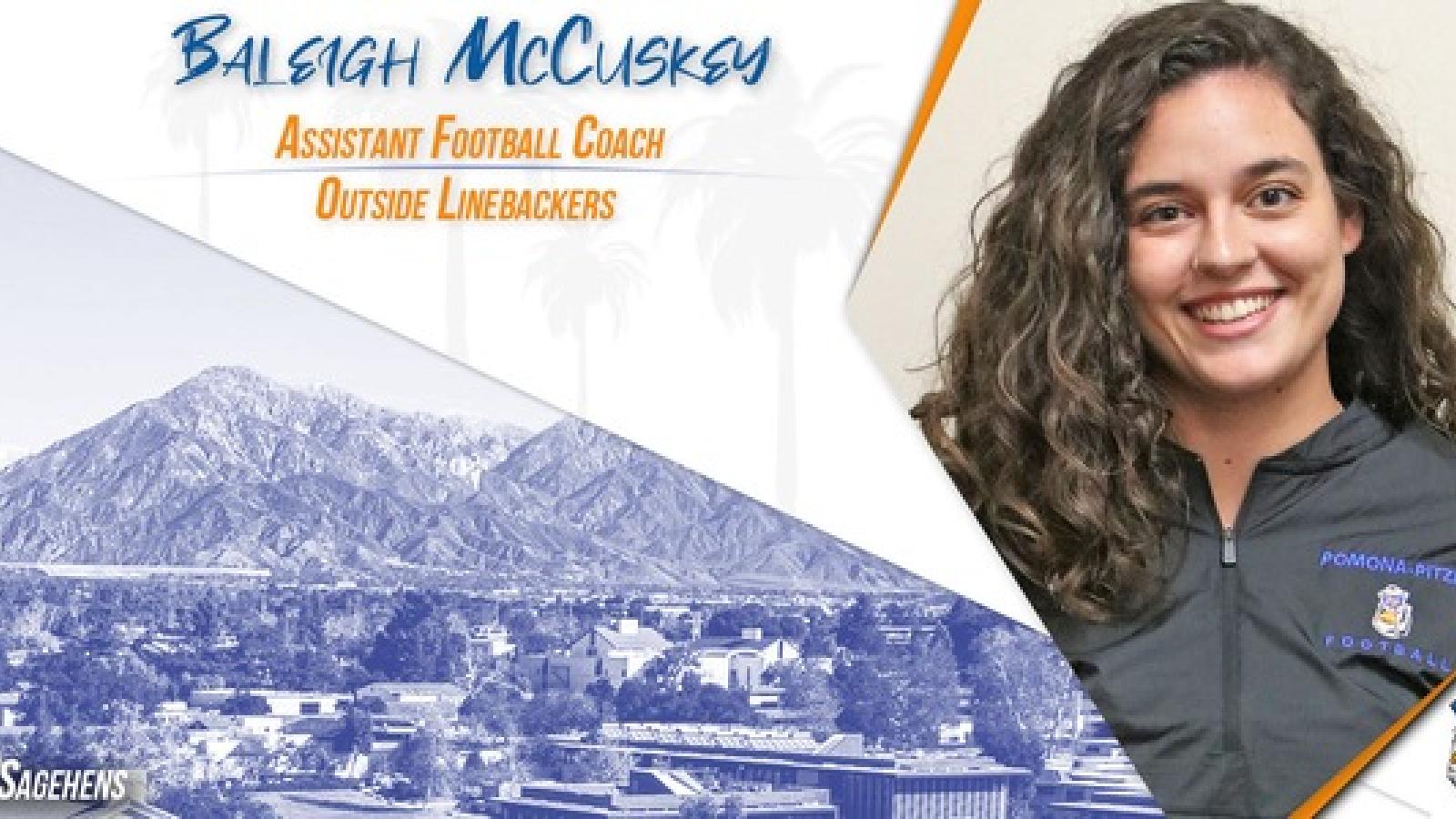 Baleich McCuskey, Pomona-Pitzer Coach