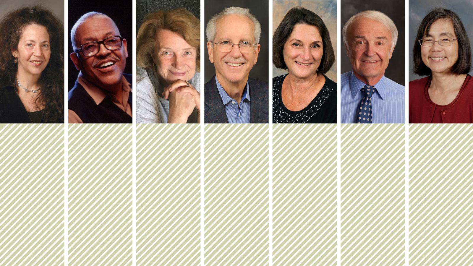 seven faculty members headshots