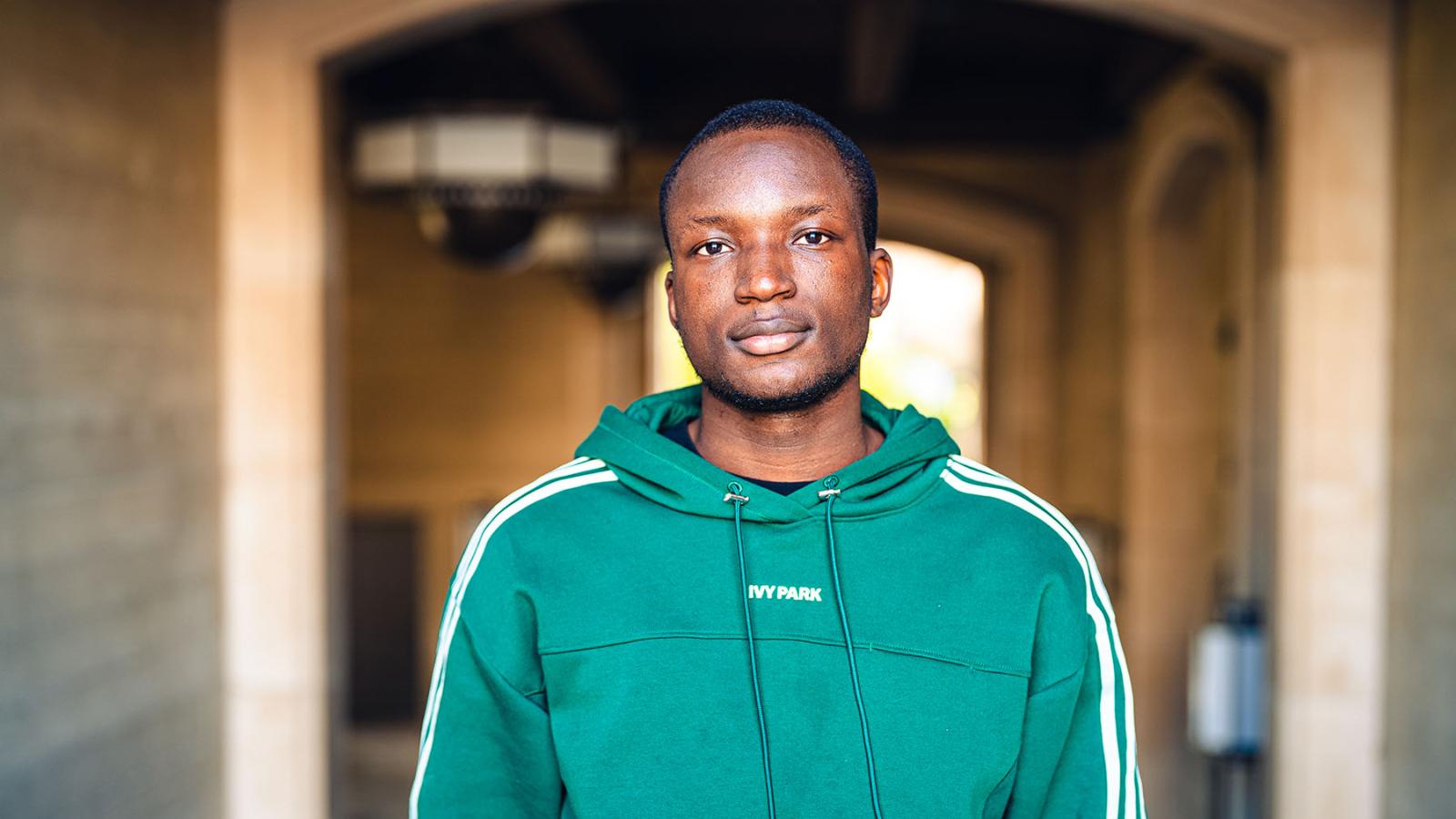 headshot of a Pomona College student on campus