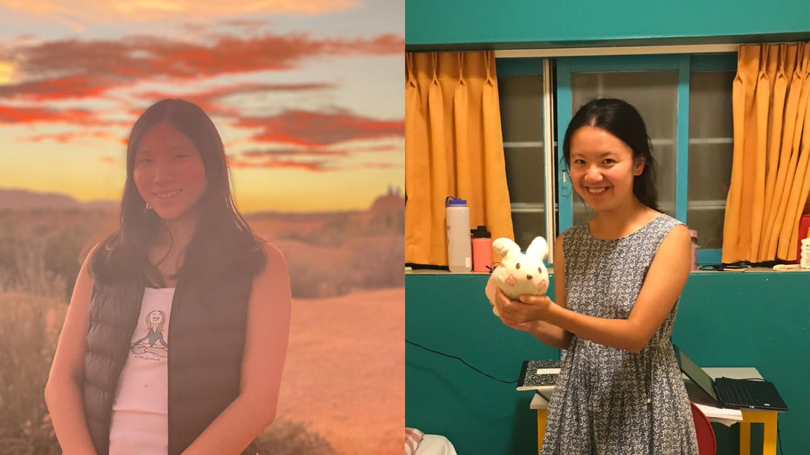 Zoë Batterman ’24 and Jiahui Yu ’23