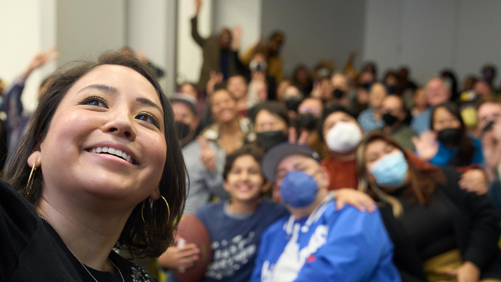 Sandra Hamada '09 at screening