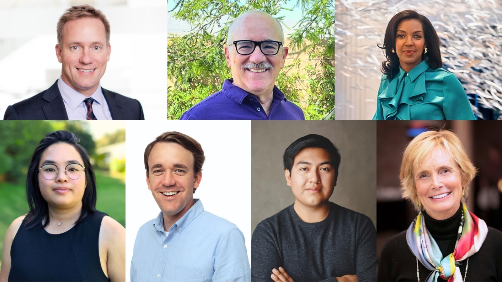 Top row left to right: Steve Olson, Carlos Garcia, Erika James. Bottom row left to right: Christina Tong, Nathan Dean, Johny Ek Aban and Betsy Atwater.