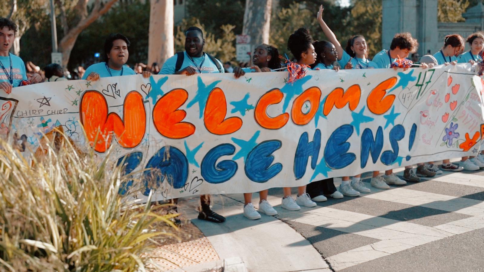 students welcome sagehens