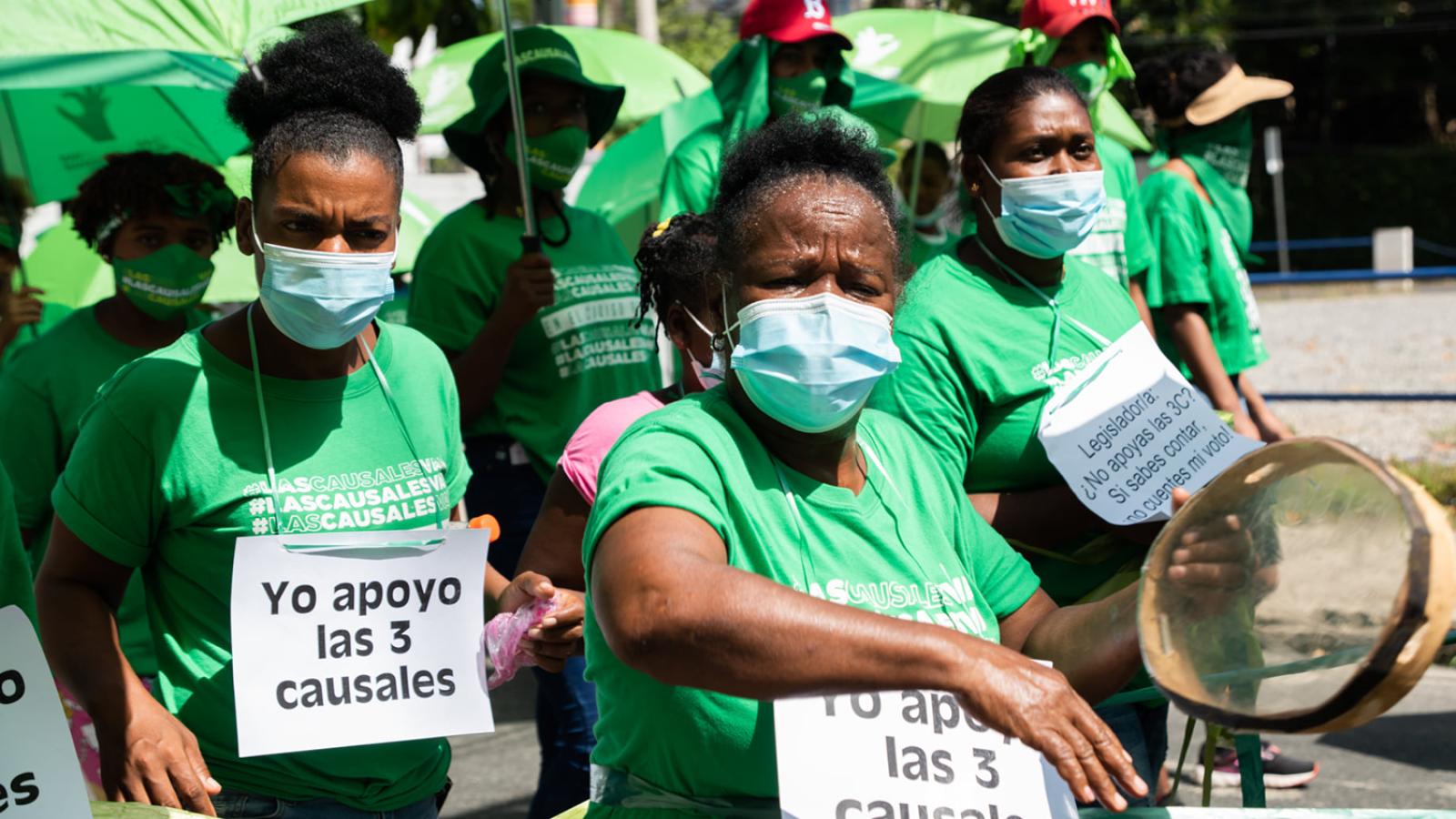 Demonstration in the Dominican Republic