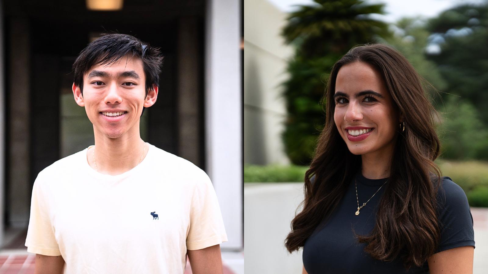 Beckman Scholars 2024-2045 Daniel Gao and Ava Spiegler