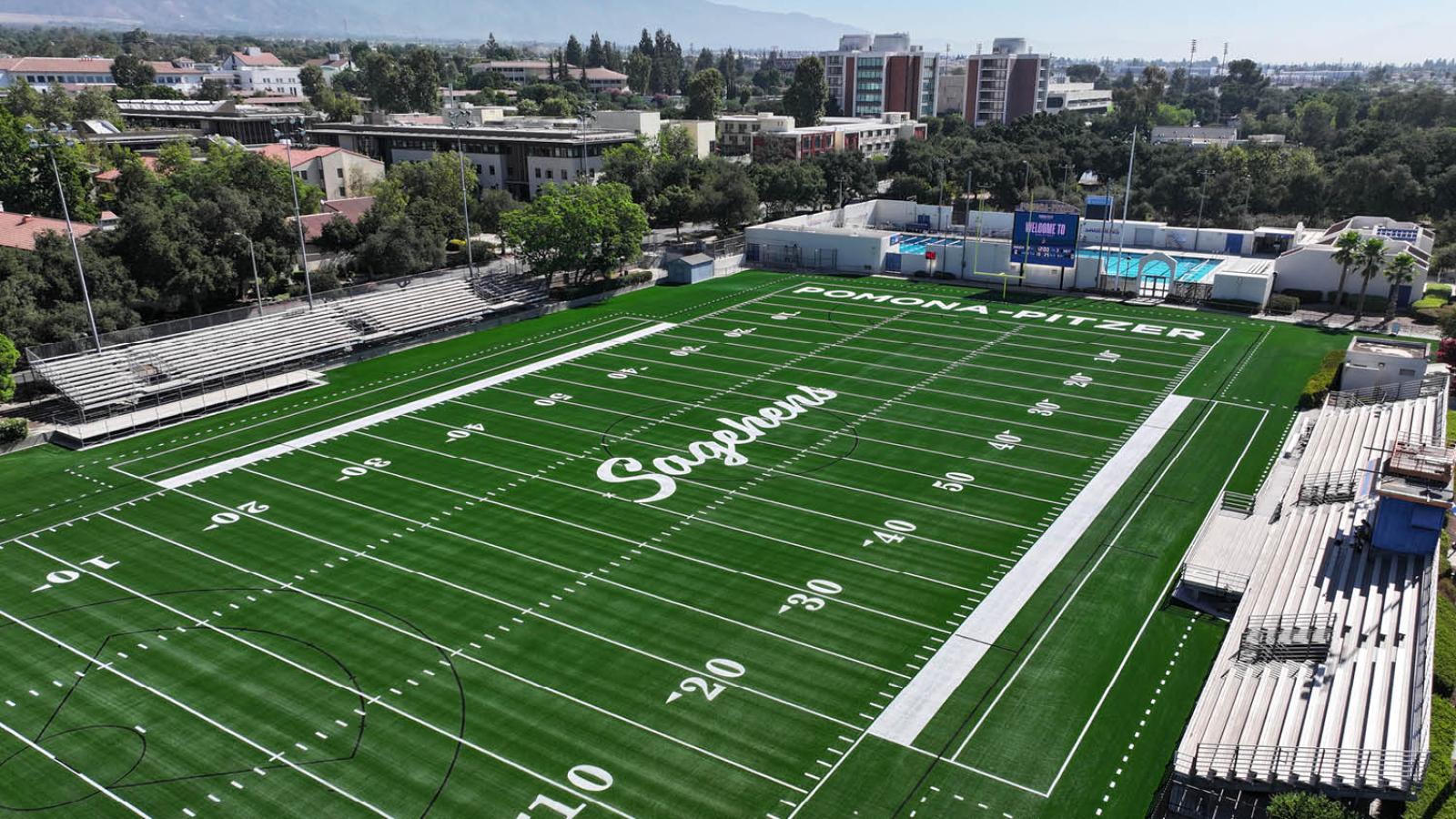 Bird's eye view of Merritt Field