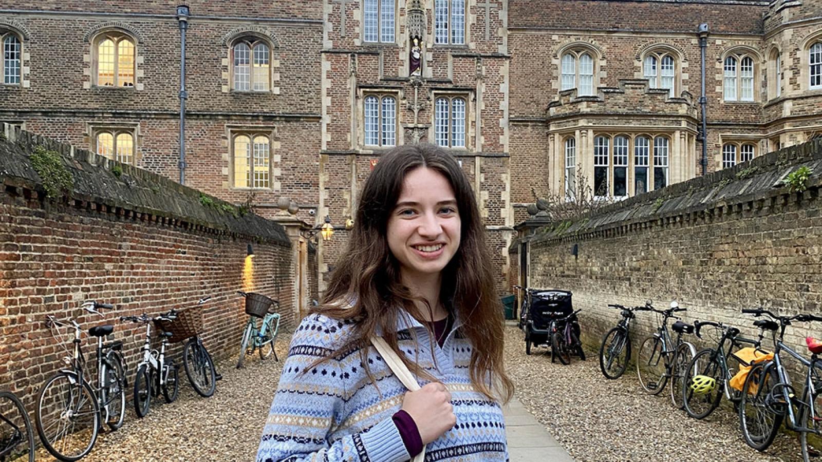Emma Grace Howlett ’25 in Cambridge, England